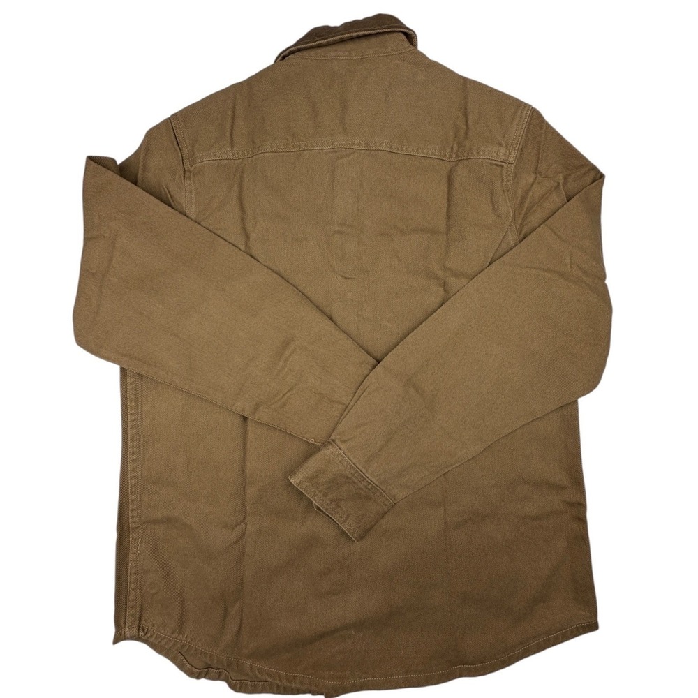 FRYE Barn Shackets Lot of 2 Mens Medium Brown Cotton Corduroy Collar Jackets NEW - Picture 11 of 12